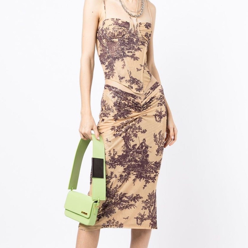 Miaou Aphex Corset and Skirt in Gold Toile